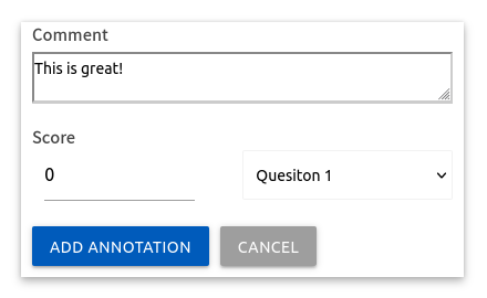 Create annotation
