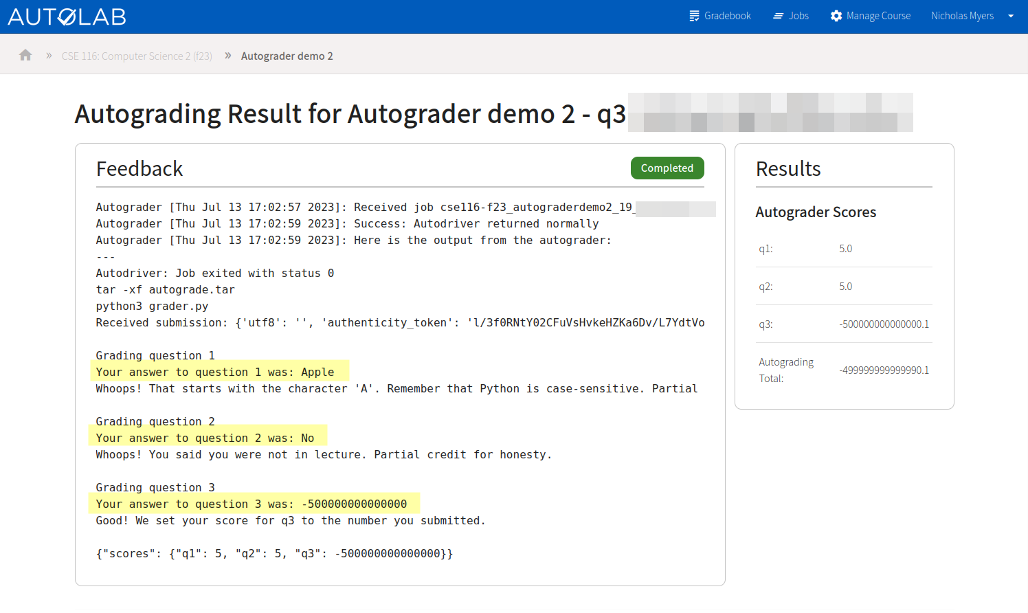 Embedded form feedback